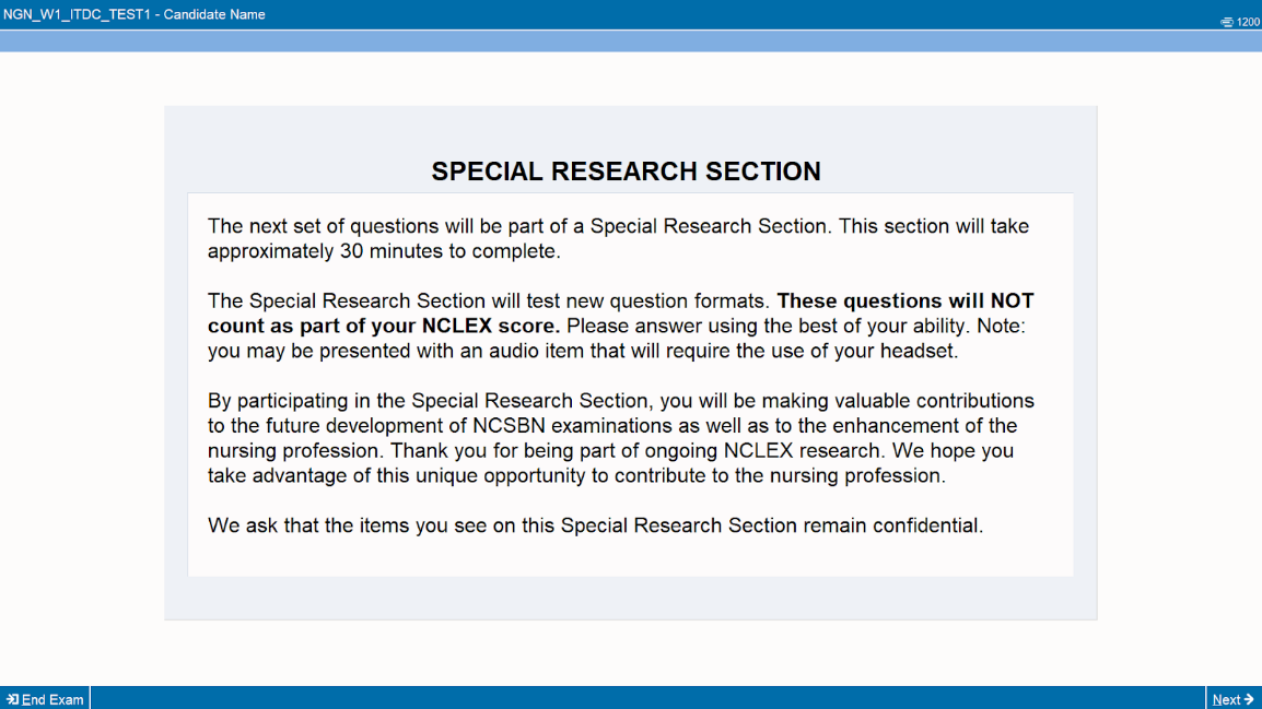 Special Research Section
