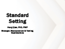 Watch Standard Setting Video