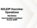Watch NCLEX Overview: Operations Video
