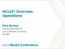 Watch NCLEX Overview: Operations Video